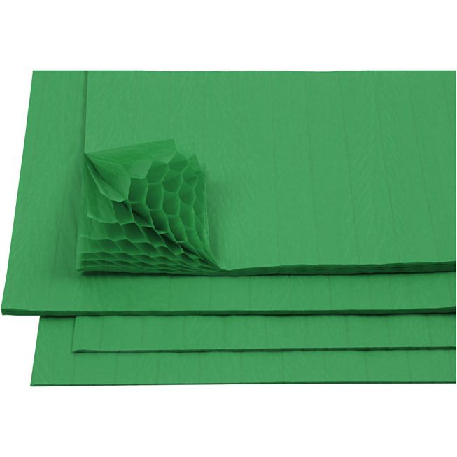 Honeycomb papir grønn