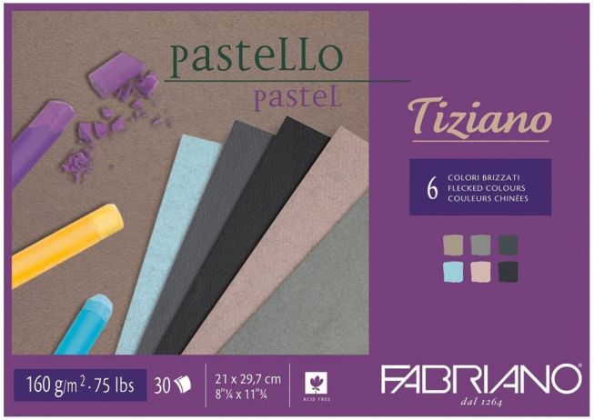 Tiziano Pastello 6 farger mørk 21x29.7cm