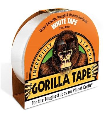 Gorilla - Tape hvit 48mm x 27m
