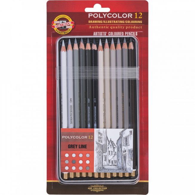 Koh-I-Noor - Polycolor 12 grey line