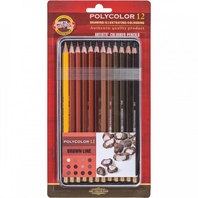 Koh-I-Noor - Polycolor 12 brown line
