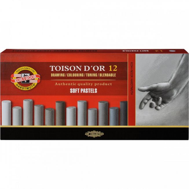 Koh-I-Noor - Toison d`or soft pastel gråtoner 12