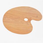 Palette oval varnished 25×35 cm