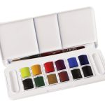 Lukas - Akvarell studio travel box 12HP +pensel