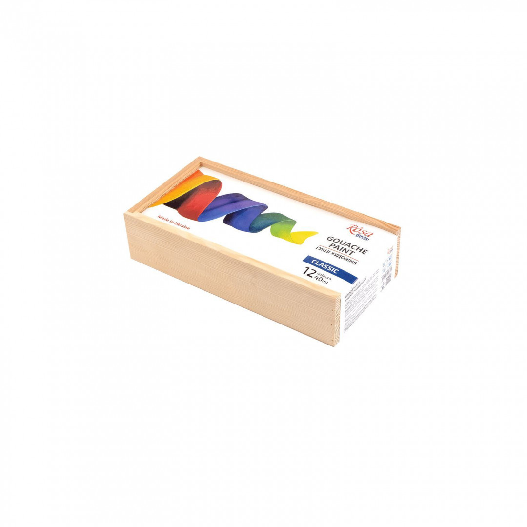 4823098540625_23967_1777133452 Rosa - Gouache studio treeske sett 12pk - Bilde 1