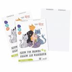 Rosa - Tegneark spiral kids 20ark 100g A4 - Bilde 2