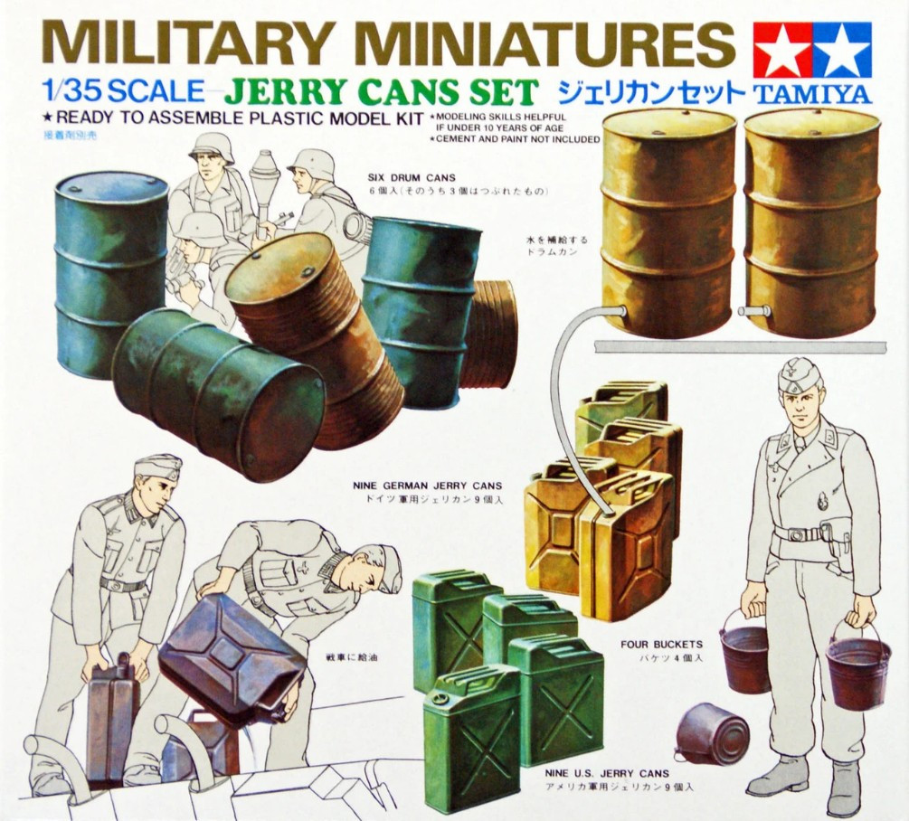 4950344996971_25778_1777833185 Tamiya - Jerry cans set 1:35 - Bilde 1