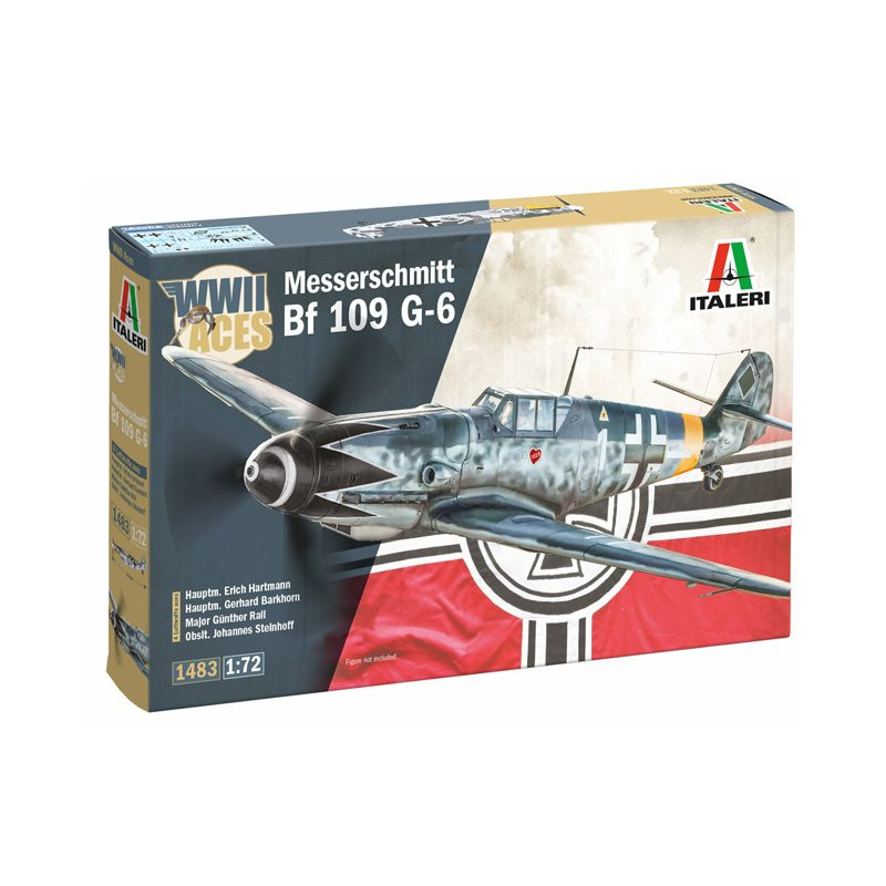 8001283014830_25536_1779098999 Italeri - Messerschmitt Bf 109 G-6 1:72 - Bilde 1