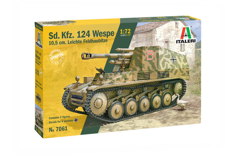 8001283070614_17609_1779100839 Italeri - Sd.Kfz.124 Wespe 1:72 - Bilde 1